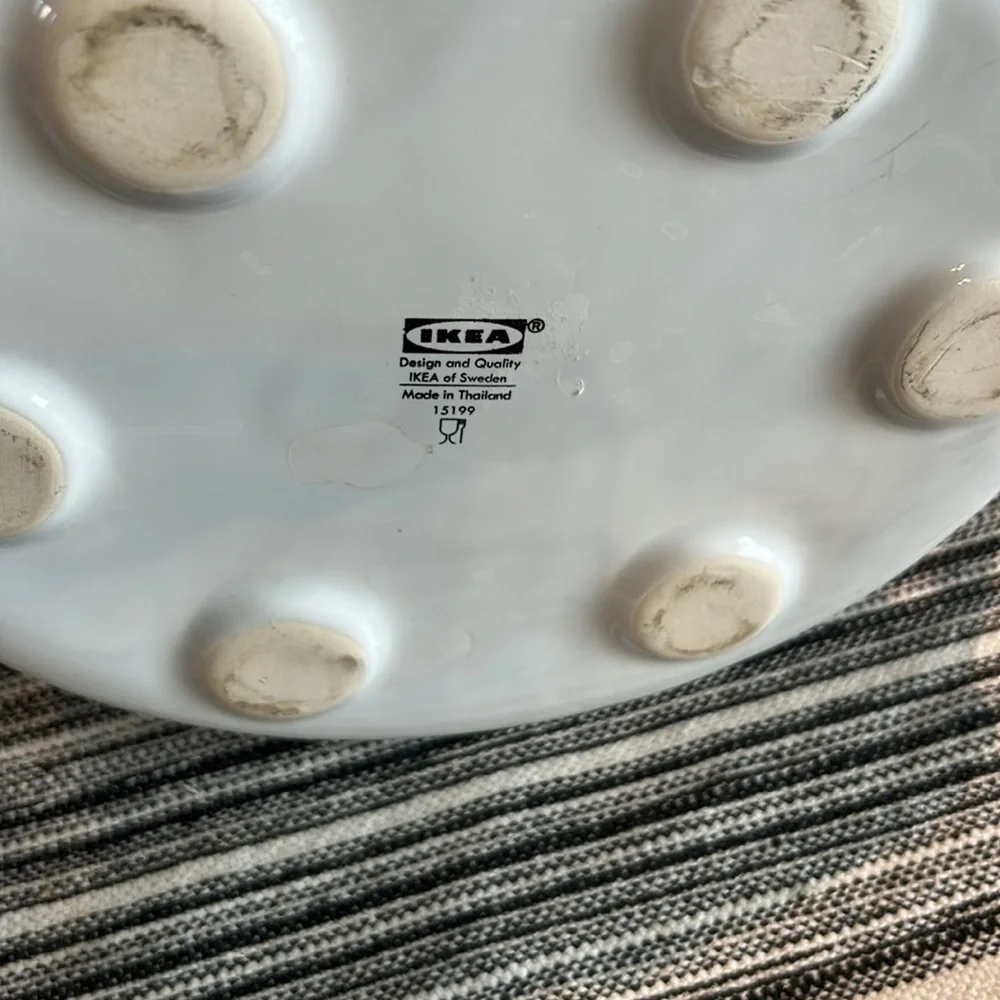 IKEA White Modern Swedish Design Teapot w/ Lid